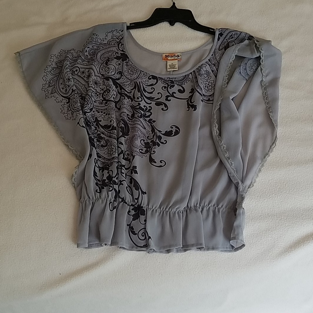 Mudd Angel cut top, junior L